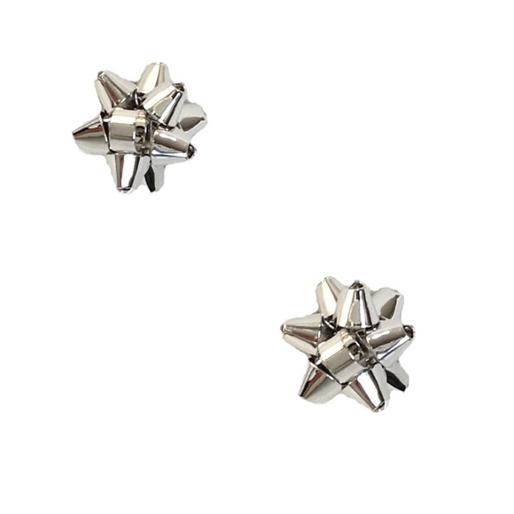 Kate Spade Silver Bourgeois Bow Stud Earrings - Picture 1 of 5